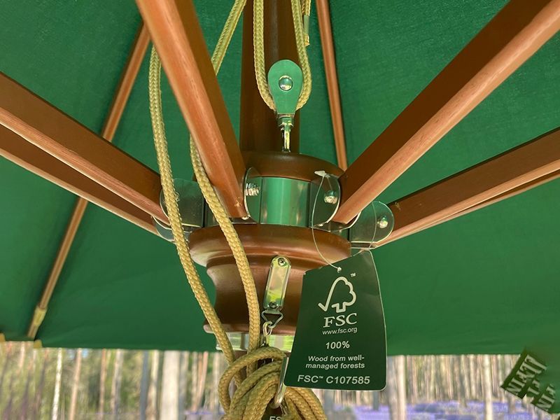 Emerald 3M Dia Parasol | FSC® Certified-Garden Furniture Centre-48Hour Dispatch,LowRange,Commercial Parasols,Parasols,FSC®,Stand Alone Parasols Parasols,Stand Alone Parasols,Round-{collection_title}