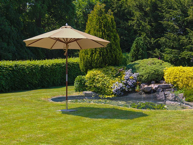 Emerald 3M Dia Parasol | FSC® Certified-Garden Furniture Centre-48Hour Dispatch,LowRange,Commercial Parasols,Parasols,FSC®,Stand Alone Parasols Parasols,Stand Alone Parasols,Round-{collection_title}