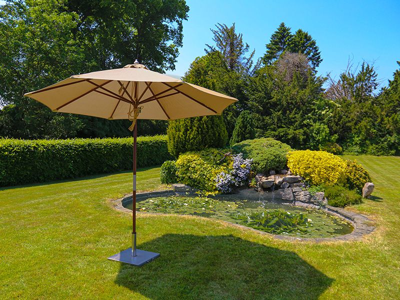 Emerald 2.7M Dia Parasol | FSC® Certified-Garden Furniture Centre-48Hour Dispatch,LowRange,Commercial Parasols,Round,Parasols,FSC®,Stand Alone Parasols Parasols,Stand Alone Parasols-{collection_title}