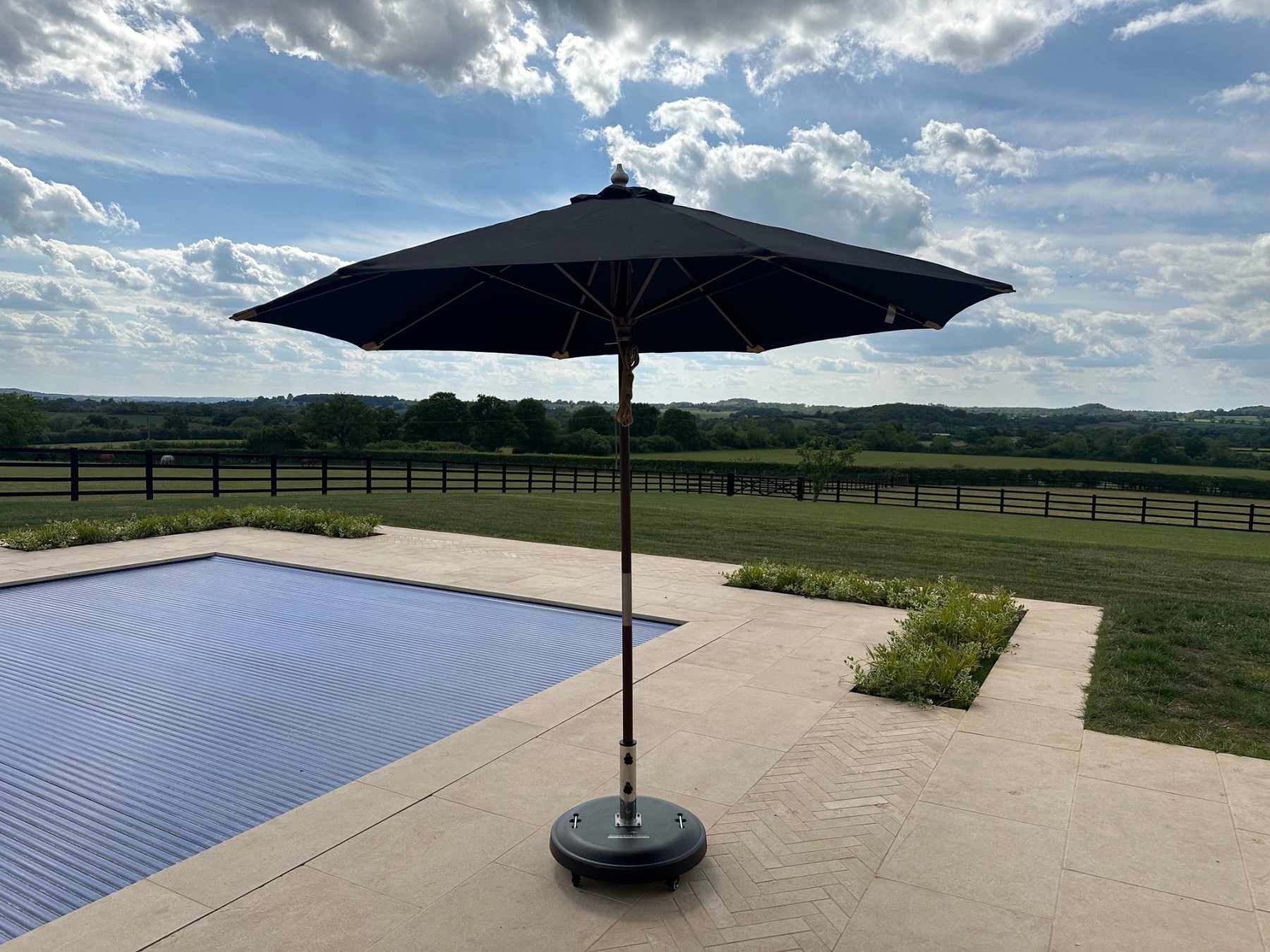 Emerald 2.1M Dia Parasol | FSC® Certified-Garden Furniture Centre-48Hour Dispatch,LowRange,Under 100,Commercial Parasols,Round,Parasols,FSC®,Stand Alone Parasols Parasols,Stand Alone Parasols-{collection_title}