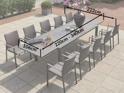 Mustique 10 Chair Extending Set | Life Range