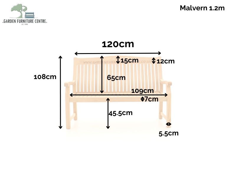 Malvern Teak Bench 120cm | FSC® Certified