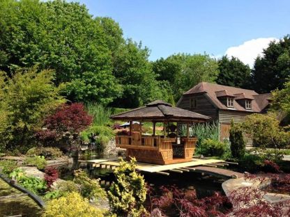 Bamboo Gazebo Square 10ft X 11.6ft
