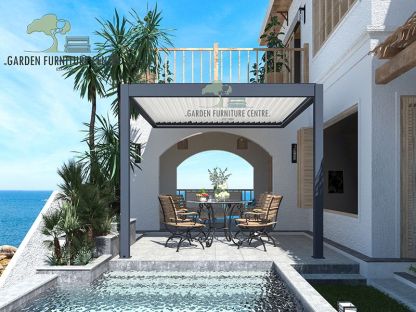 Eclipse 3.6 X 3m LED Motorised Pergola | Wall Mounted