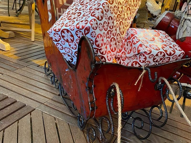 Mini Sleigh-Garden Furniture Centre-48Hour Dispatch,LowRange,Under 100,Ornaments Accessories,Ornaments,Accessories,Ranges,Think Outside Range,Metal Garden Ornaments,Novelty Drinks Coolers,Think Outside Range Ranges,Halloween & Festive,Festive Ornaments,Festive Coolers,Gifts,Christmas-{collection_title}