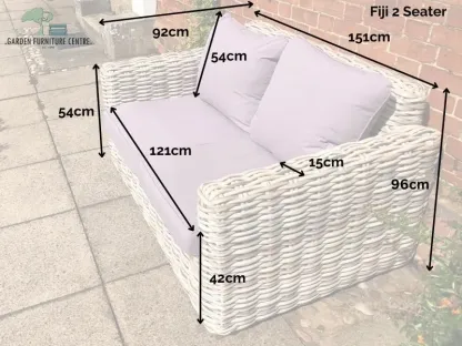 Fiji 2 Seater Sofa Bianco | Limited Edition-Garden Furniture Centre-Outdoor Furniture,Fiji,Sofa,Rattan Sofas,Outdoor Sale,Sale-{collection_title}