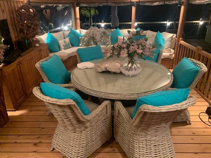 Fiji 6 Chair Dining Set-Garden Furniture Centre-HighRange,Tables,Dining Set,Rattan,Rattan Furniture,Fiji Range,Outdoor Dining,Spring & Summer Sale,Autumn & Winter Sale-{collection_title}