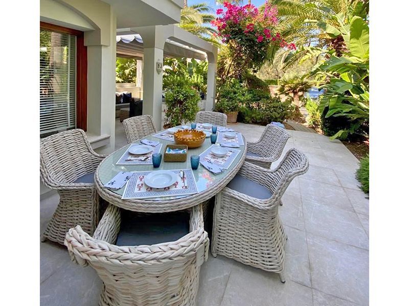 Fiji Oval 6 Chair Set-Garden Furniture Centre-HighRange,Tables,Dining Set,Rattan,Rattan Furniture,Fiji Range,Outdoor Dining-{collection_title}