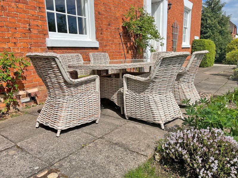 Fiji Oval 6 Chair Set-Garden Furniture Centre-HighRange,Tables,Dining Set,Rattan,Rattan Furniture,Fiji Range,Outdoor Dining-{collection_title}