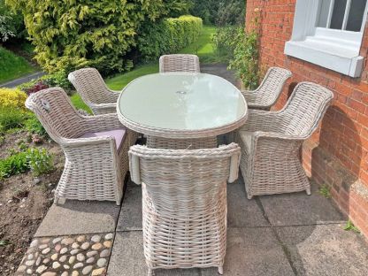Fiji Oval 6 Chair Set