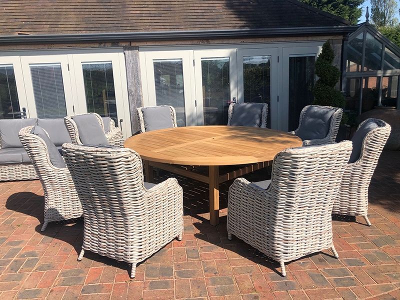 Fiji 8 Chair Dining Set | With Malvern 2.1M FSC® Certified Table-Garden Furniture Centre-HighRange,Rattan,Tables,Dining Set,Rattan Furniture,Fiji Range,FSC®,Outdoor Dining-{collection_title}