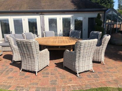 Fiji 8 Chair Dining Set | With Malvern 2.1M FSC® Certified Table