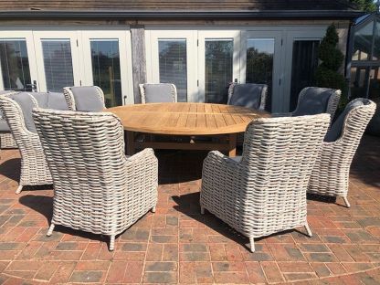 Fiji 8 Chair Dining Set | With Malvern 2.1M FSC® Certified Table
