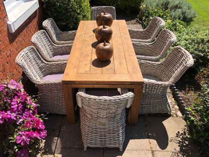Fiji 8 Chair Rectangular Dining Set