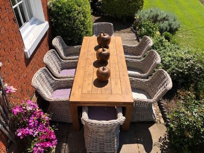 Fiji 8 Chair Rectangular Dining Set