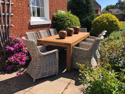 Fiji 8 Chair Rectangular Dining Set