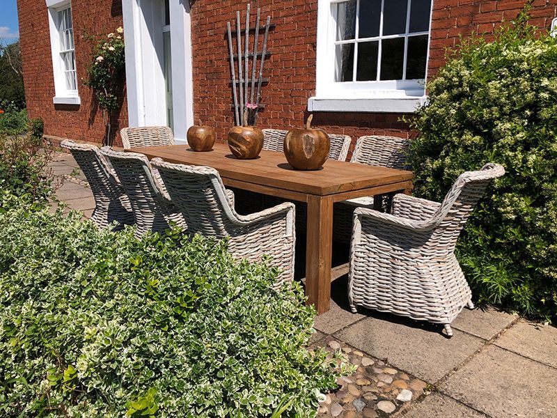 Fiji 8 Chair Rectangular Dining Set