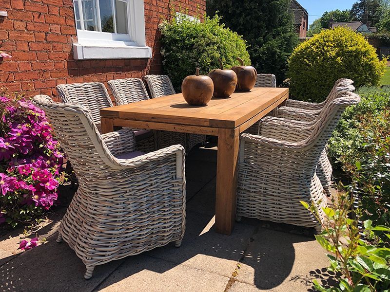 Fiji 8 Chair Rectangular Dining Set