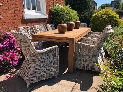 Fiji 8 Chair Rectangular Dining Set