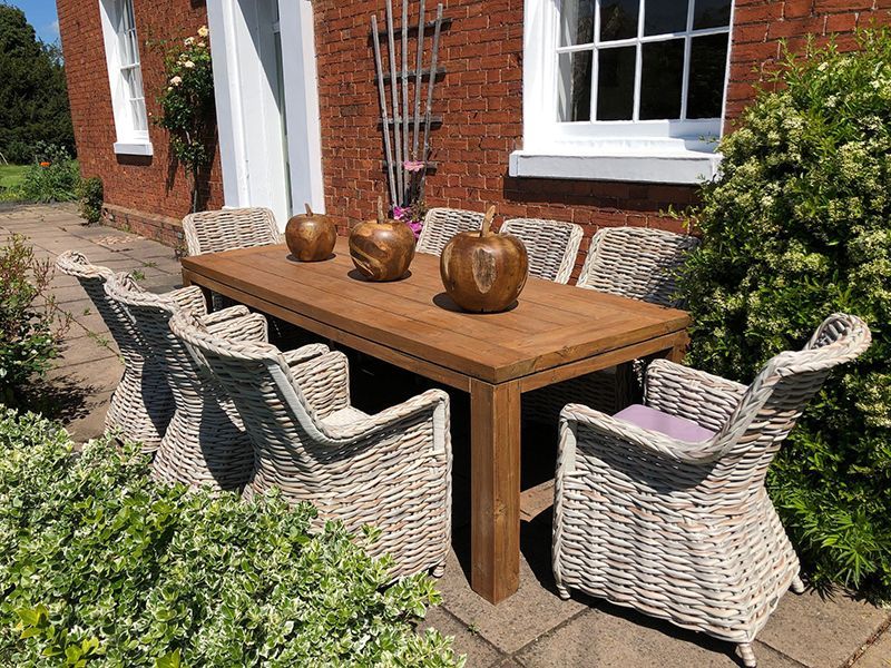 Fiji 8 Chair Rectangular Dining Set