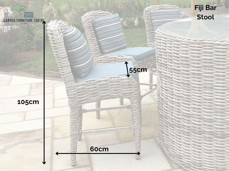 Fiji Bar Stool-Garden Furniture Centre-MidInstock,instock,MidRange,Outdoor Dining,Rattan,Outdoor Furniture,Rattan Furniture,Bars & Bar Sets,Fiji Range,Rattan Chairs,Fiji-{collection_title}