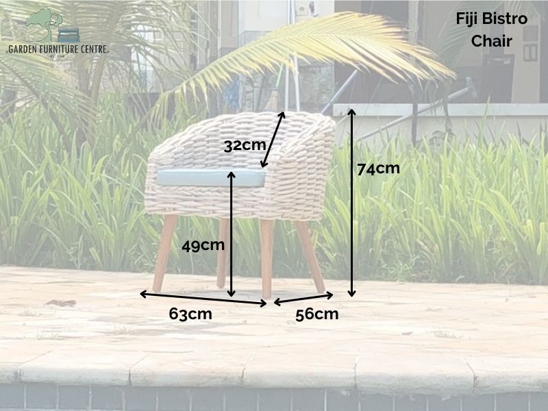 Fiji Bistro Chair-Garden Furniture Centre-MidInstock,instock,MidRange,Outdoor Furniture,Rattan Furniture,Fiji Range,Balcony & Duo Sets,Rattan,Rattan Chairs,Fiji-{collection_title}