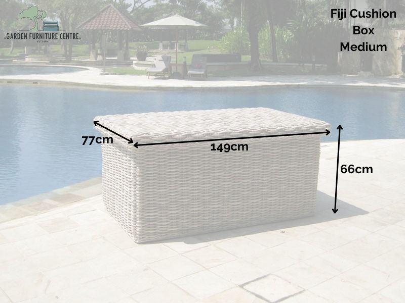 Fiji Cushion Box-Garden Furniture Centre-MidInstock,instock,MidRange,Rattan,Accessories,Outdoor Furniture,Rattan Furniture,Ranges,Outdoor Storage,Fiji Range,Fiji,Storage Accessories-{collection_title}