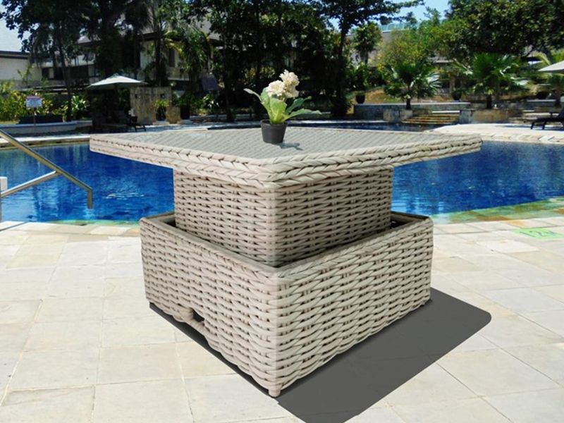 Fiji Extending Coffee Table | Square-Garden Furniture Centre-MidInstock,instock,MidRange,Rattan,Outdoor Furniture,Rattan Furniture,Fiji Range-{collection_title}