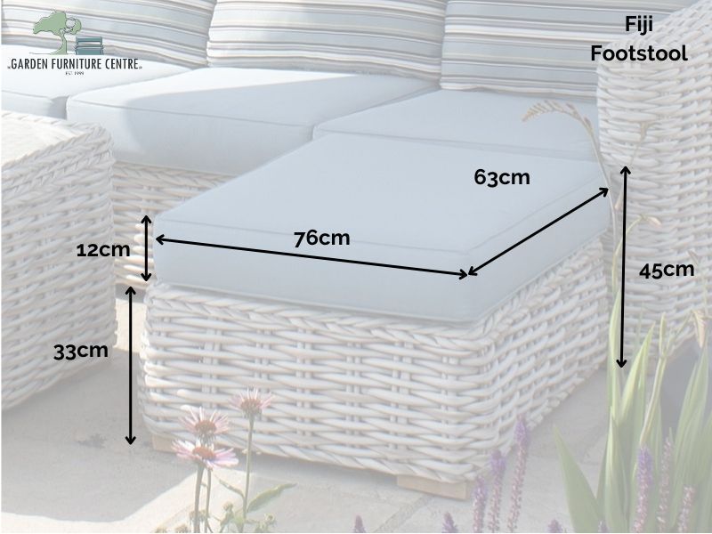 Fiji Footstool-Garden Furniture Centre-MidRange,Outdoor Lounging,Rattan Furniture,Fiji Range,Rattan,Fiji-{collection_title}