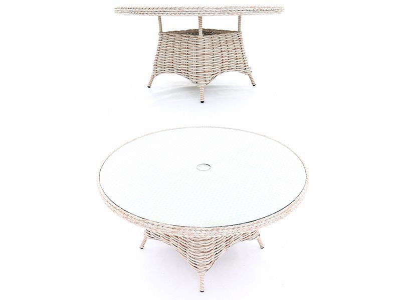 Fiji Round Dining Armchair Set-Garden Furniture Centre-HighRange,Tables,Dining Set,Rattan,Rattan Furniture,Fiji Range,Outdoor Dining-{collection_title}