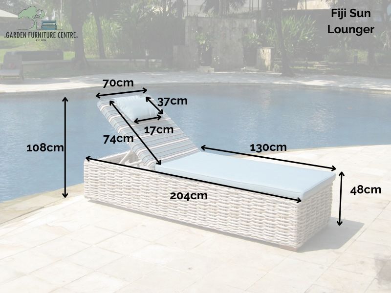 Fiji Sun Lounger -Garden Furniture Centre-MidRange,Rattan,Loungers,Outdoor Furniture,Rattan Furniture,Loungers & Daybeds,Fiji Range-{collection_title}