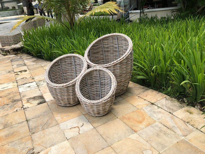 Fiji Flower Baskets -Garden Furniture Centre-MidInstock,instock,LowRange,MidRange,Under 100,Storage Accessories,Outdoor Furniture,Rattan Furniture,Accessories,Outdoor Storage,Garden Planters,Fiji Range,Rattan,Ornaments Accessories,Fiji-{collection_title}
