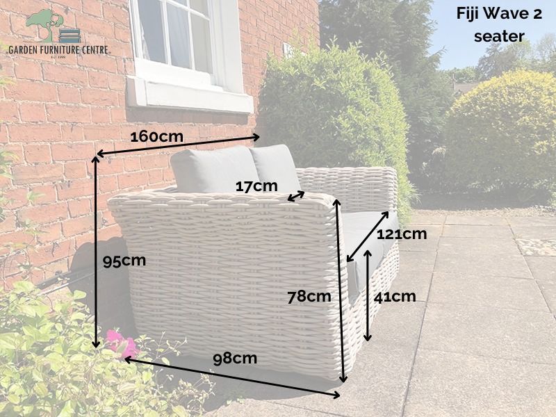 Fiji Wave 2 Seater Sofa-Garden Furniture Centre-HighRange,Outdoor Lounging,Outdoor Furniture,Rattan Furniture,Fiji Range,Fiji Wave,Rattan,Rattan Sofas,Fiji-{collection_title}