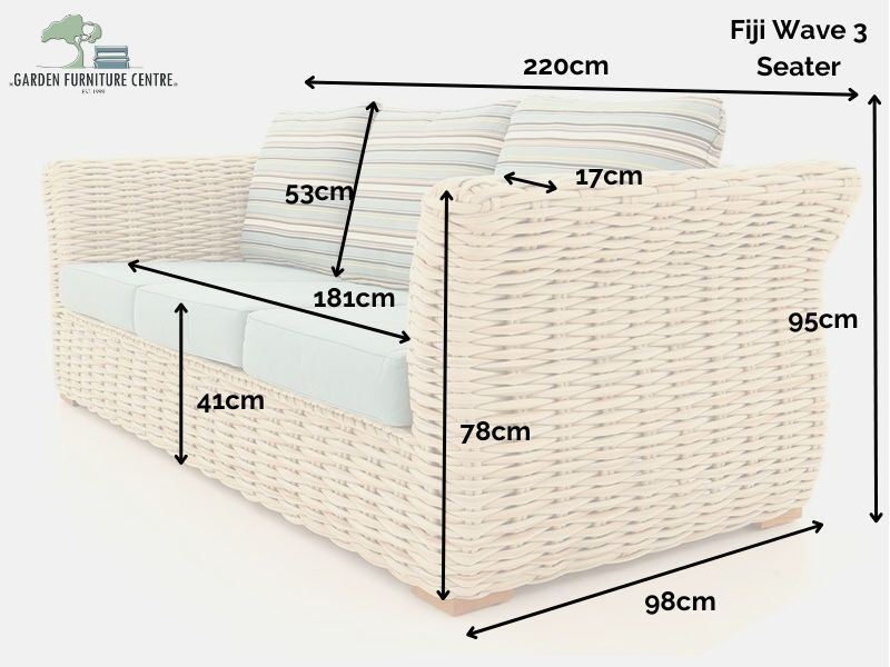Fiji Wave 3 Seater Sofa