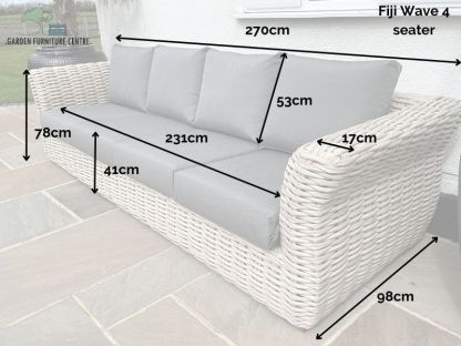 Fiji Wave 4 Seater Sofa