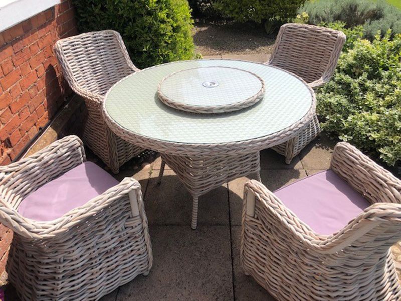 Fiji Lazy Susan | Fiji Range-Garden Furniture Centre-LowRange,Outdoor Dining,Rattan Furniture,Accessories,Fiji Range,Rattan,Tables,Fiji,Rattan Tables-{collection_title}