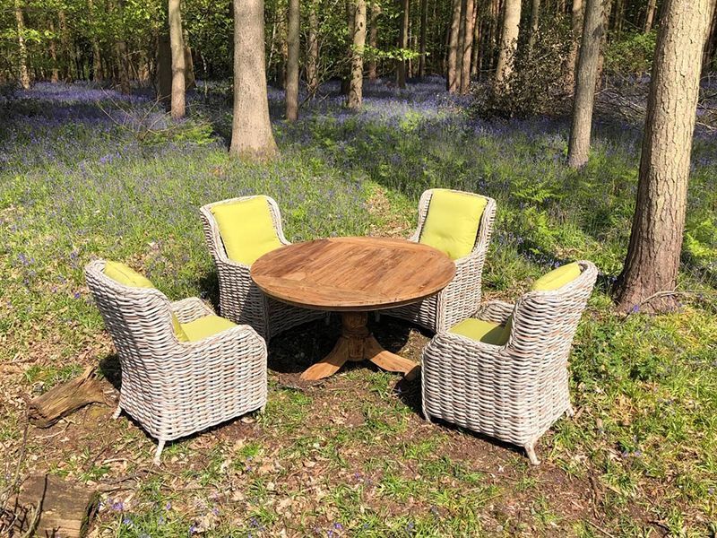 Fiji 4 Chair Teak Dining Set