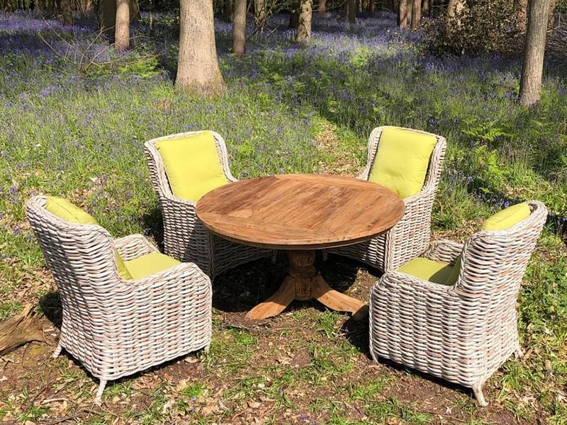 Fiji 4 Chair Teak Dining Set