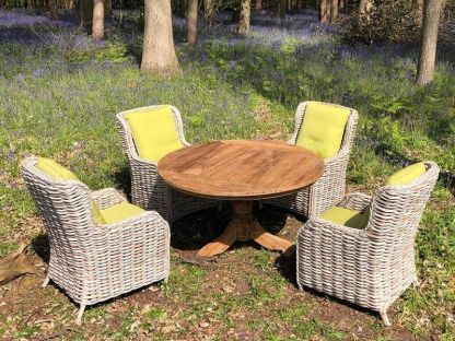 Fiji 4 Chair Teak Dining Set