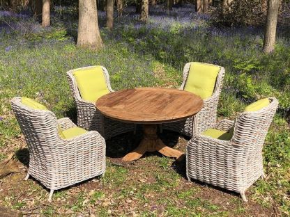 Fiji 4 Chair Teak Dining Set