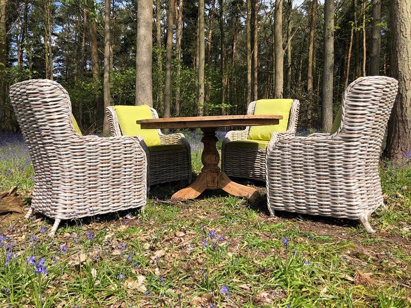Fiji 4 Chair Teak Dining Set