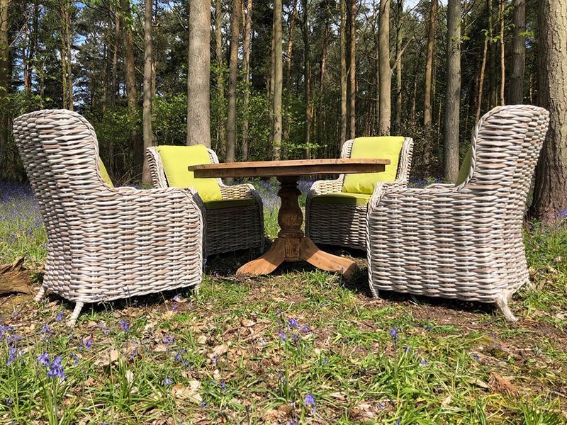 Fiji 4 Chair Teak Dining Set