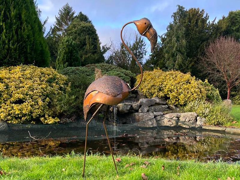 Flamingo Head Up-Garden Furniture Centre-48Hour Dispatch,LowRange,Under 100,Ornaments,Ranges,Animal Garden Ornaments,Think Outside Range,Metal Garden Ornaments,Think Outside Range Ranges,Gifts,Sale,Clearance Line-{collection_title}