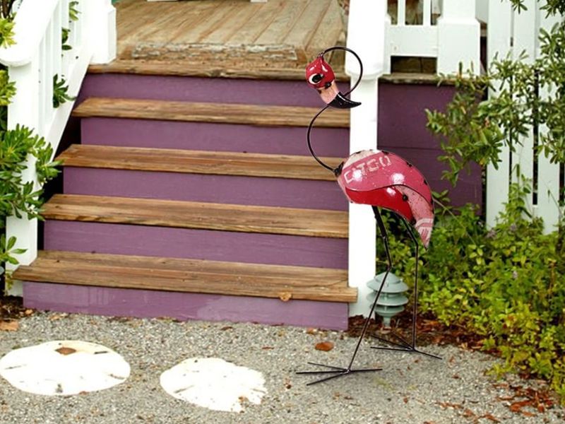 Percy The Flamingo Head Up-Garden Furniture Centre-48Hour Dispatch,LowRange,Under 100,Ornaments,Ranges,Animal Garden Ornaments,Think Outside Range,Metal Garden Ornaments,Think Outside Range Ranges,Ornaments Accessories,Accessories-{collection_title}