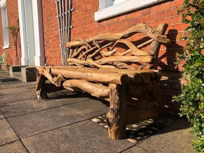Forest Teak Bench -Garden Furniture Centre-Root,MidInstock,instock,MidRange,park benches,Outdoor Furniture,Benches,Reclaimed Furniture,Teak,Teak Benches-{collection_title}