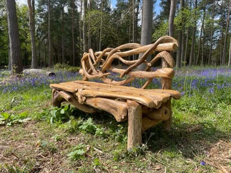 Forest Teak Bench -Garden Furniture Centre-Root,MidInstock,instock,MidRange,park benches,Outdoor Furniture,Benches,Reclaimed Furniture,Teak,Teak Benches-{collection_title}