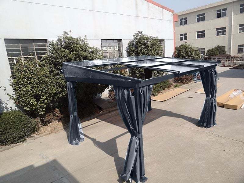 Four Seasons Wall Mounted Gazebo 3m x 3.65m-Garden Furniture Centre-HighRange,Wall Mounted,Gazebos,Metal Gazebos,All Seasons Gazebos,All Seasons Gazebo Range,Wall Mounted Gazebos,Spring & Summer Sale,Autumn & Winter Sale,All Seasons Range-{collection_title}