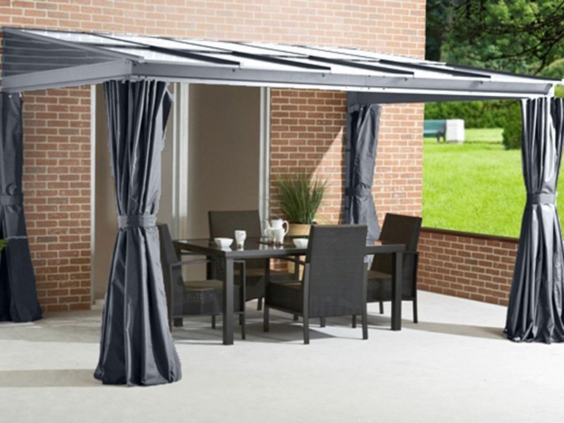 Four Seasons Wall Mounted Gazebo 3m x 3.65m-Garden Furniture Centre-HighRange,Wall Mounted,Gazebos,Metal Gazebos,All Seasons Gazebos,All Seasons Gazebo Range,Wall Mounted Gazebos,Spring & Summer Sale,Autumn & Winter Sale,All Seasons Range-{collection_title}