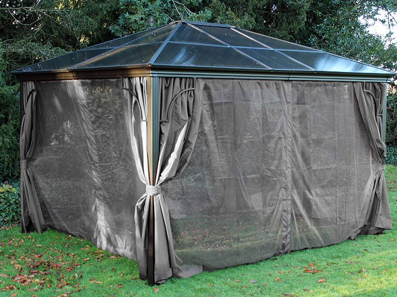 Junior Gazebo 3 x 3m Mosquito Curtains-Garden Furniture Centre-48Hour Dispatch,LowRange,Under 100,Gazebos,Metal Gazebos,All Seasons Gazebos,All Seasons Gazebo Range,Gazebo Accessories,Accessories Gazebos,All Seasons Range-{collection_title}