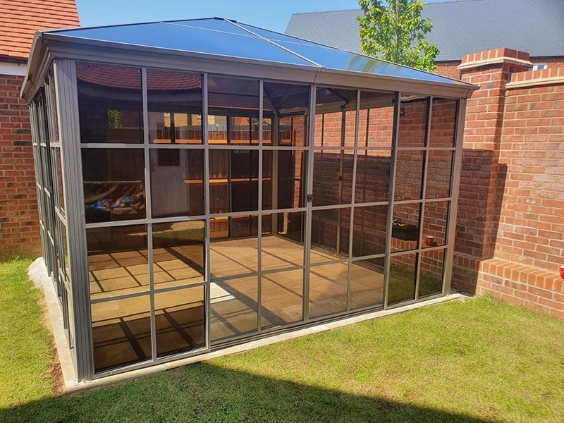  Four Seasons Screen House 3.65m x 3.65m | Damaged Box-Garden Furniture Centre-Free Standing,Showroom exdis,Gazebos,Sale,Metal Gazebos,All Seasons Gazebos,Garden Rooms Gazebos,All Seasons Gazebo Range,All Seasons Range,Ex-Display,Screenhouse-{collection_title}